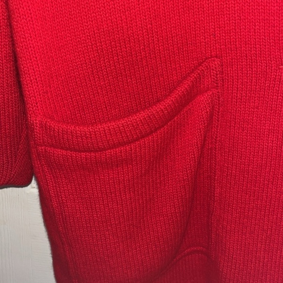 VTG-I.B.diffusion-M-red-lambswool and rabbit hair blend-cardigan sweater/jacket. - Picture 5 of 13